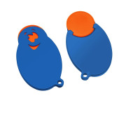 oranje/blauw