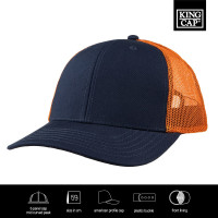 Navy/oranje